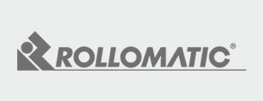Rollomatic logo grey/white