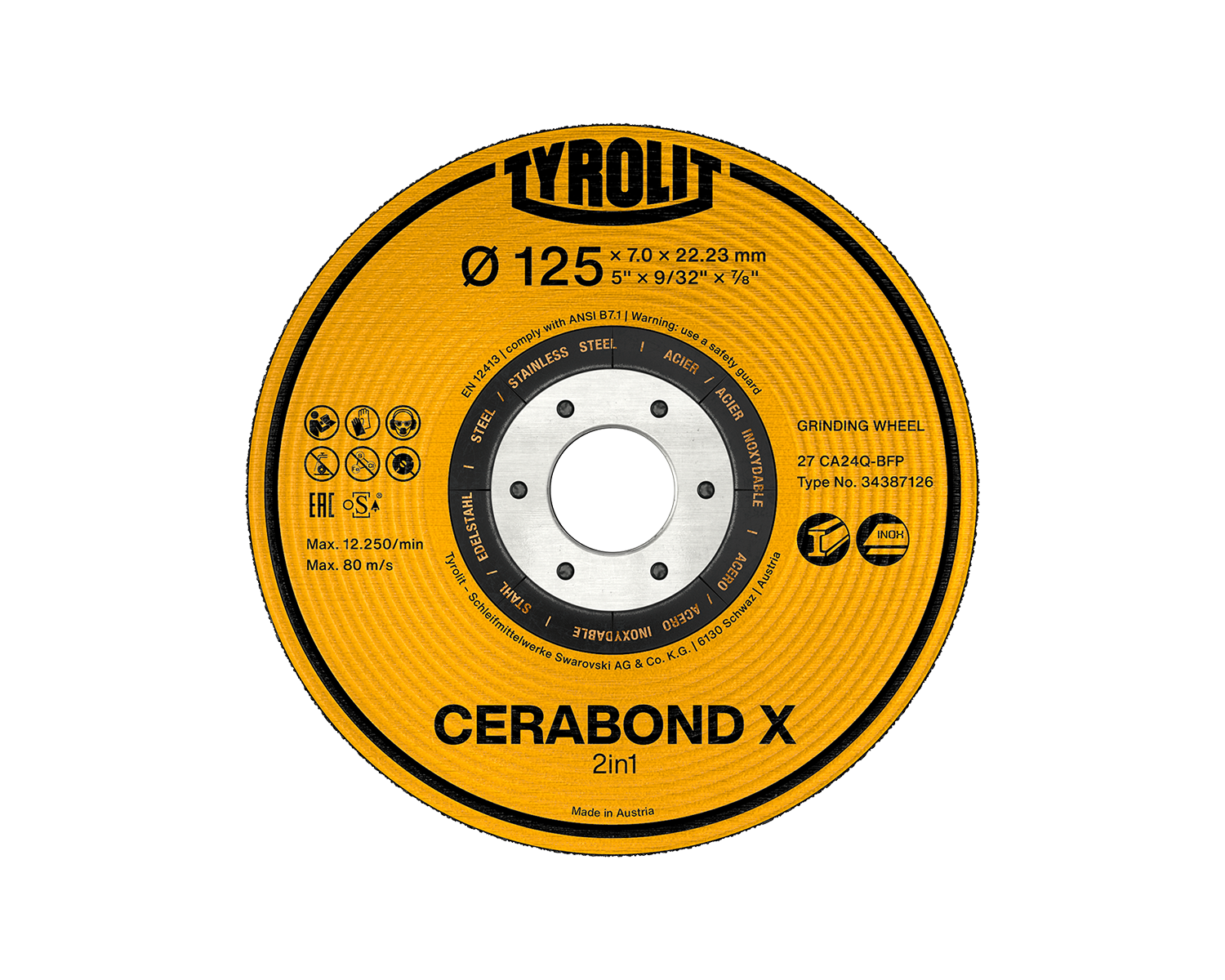 CERABOND X Schruppscheiben für Stahl & Edelstahl